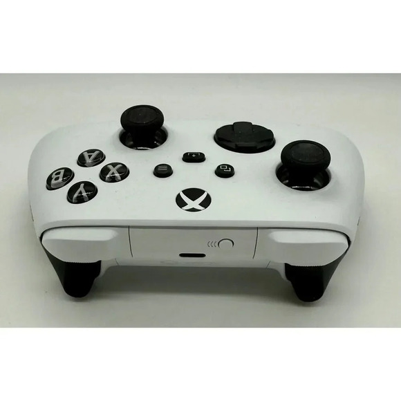 Microsoft Wireless Controller for Xbox X/S Robot White Rubber Back Grips NO BOX - Picture 2 of 7